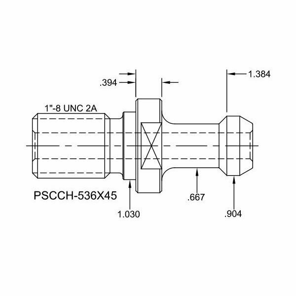 Tj Davies Co Coolant Through Retention Knob PSCCH-536X45